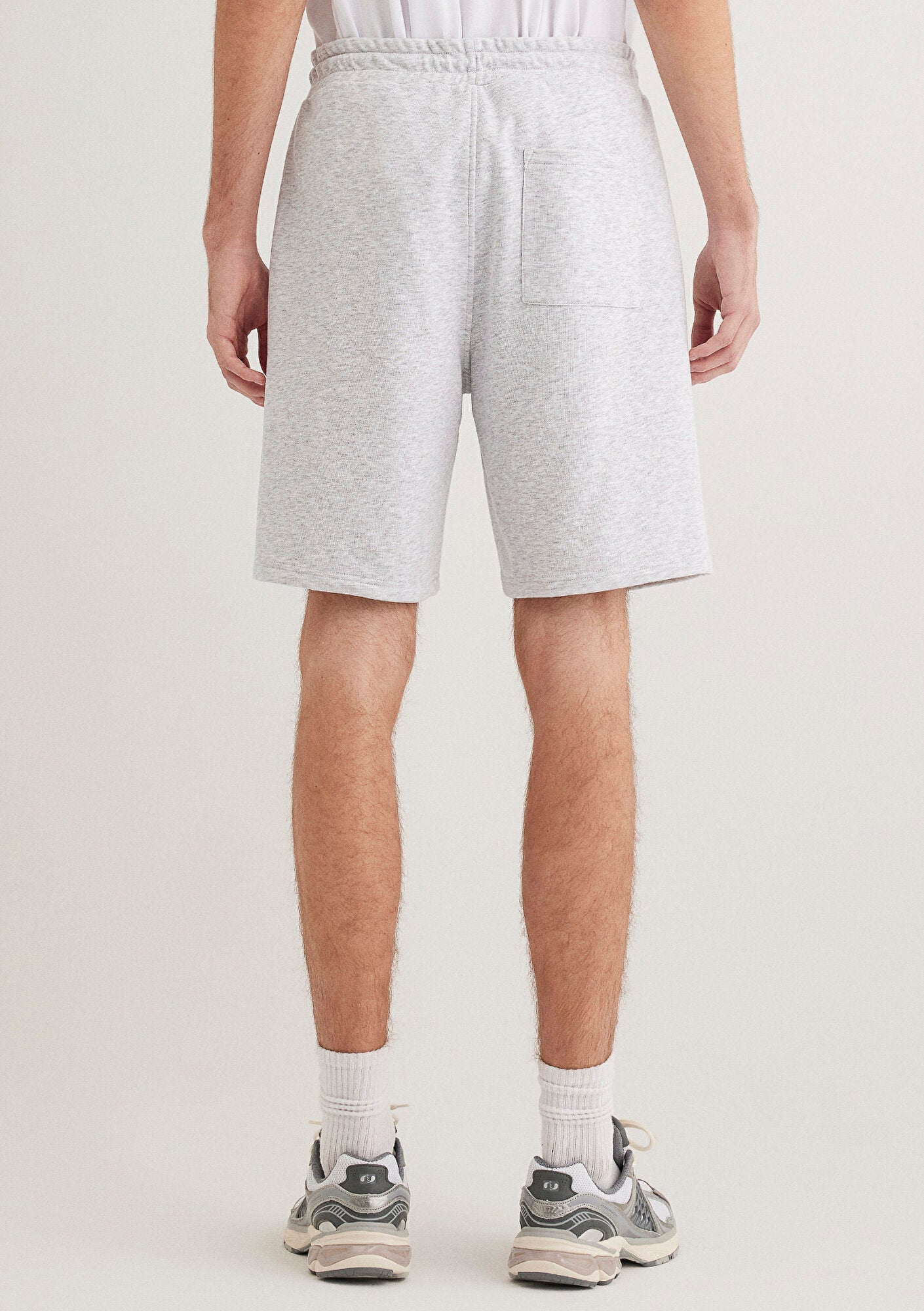 Mavi Logo Printed Grey Shorts