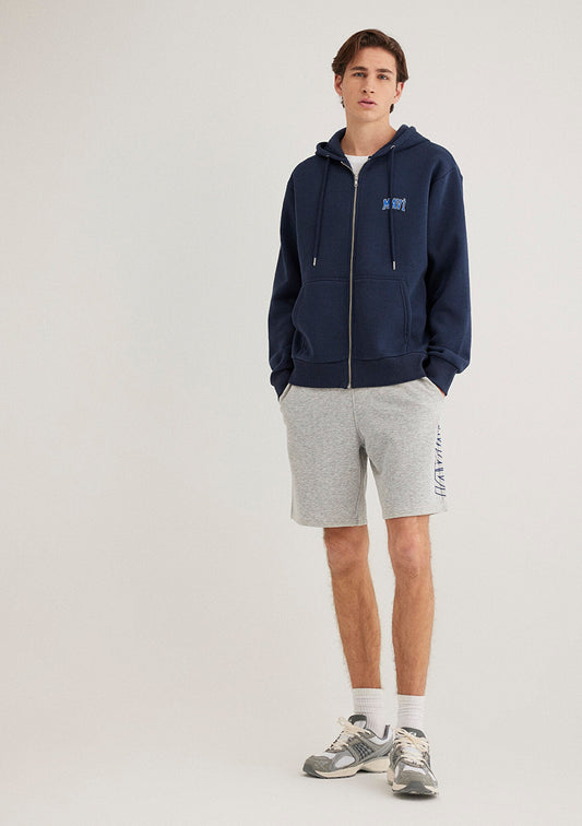 Mavi Printed Grey Shorts