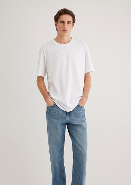 Mavi Embroidered White T-Shirt