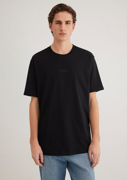 Mavi Embroidered Black T-Shirt