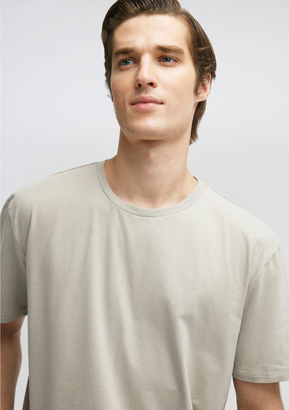 Stretch Gray Basic T-Shirt