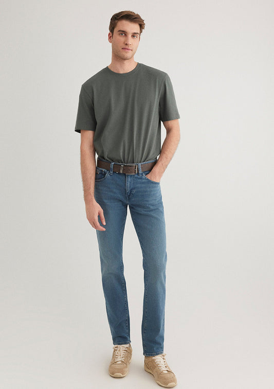 Stretch Green Basic T-Shirt