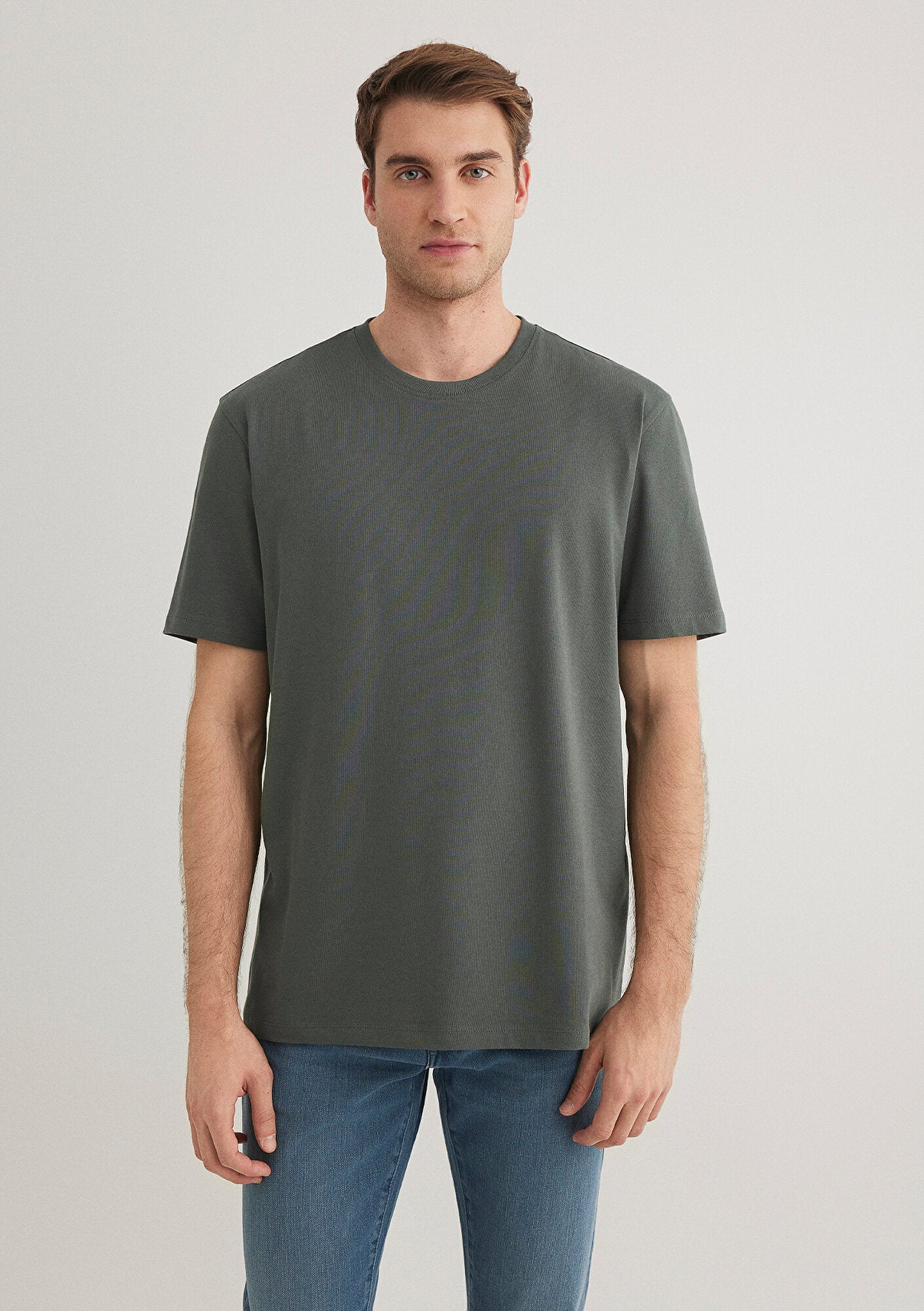 Stretch Green Basic T-Shirt