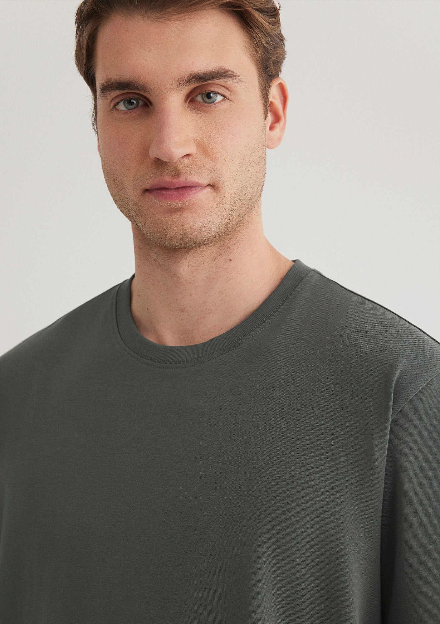 Stretch Green Basic T-Shirt