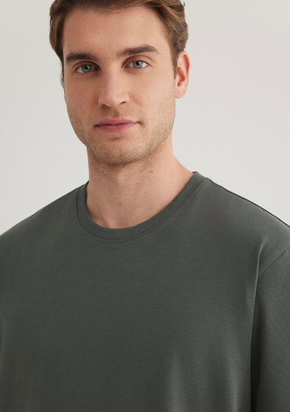 Stretch Green Basic T-Shirt
