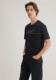 Logo Printed Black T-Shirt
