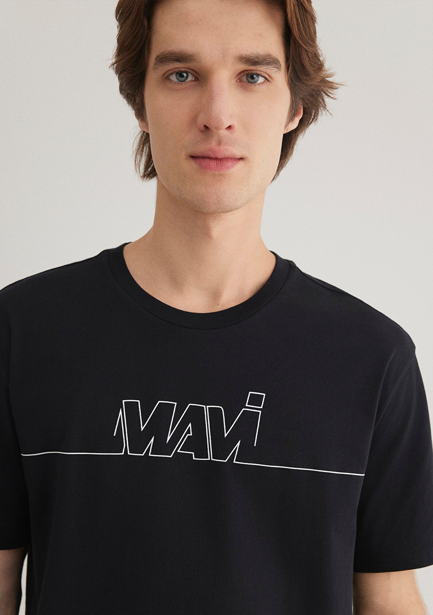 Logo Printed Black T-Shirt