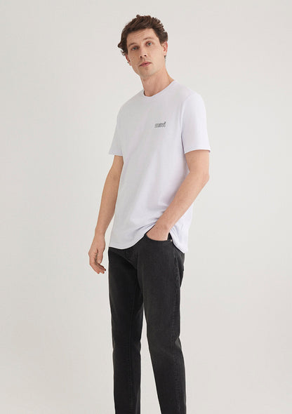 Mavi Logo Printed White T-Shirt