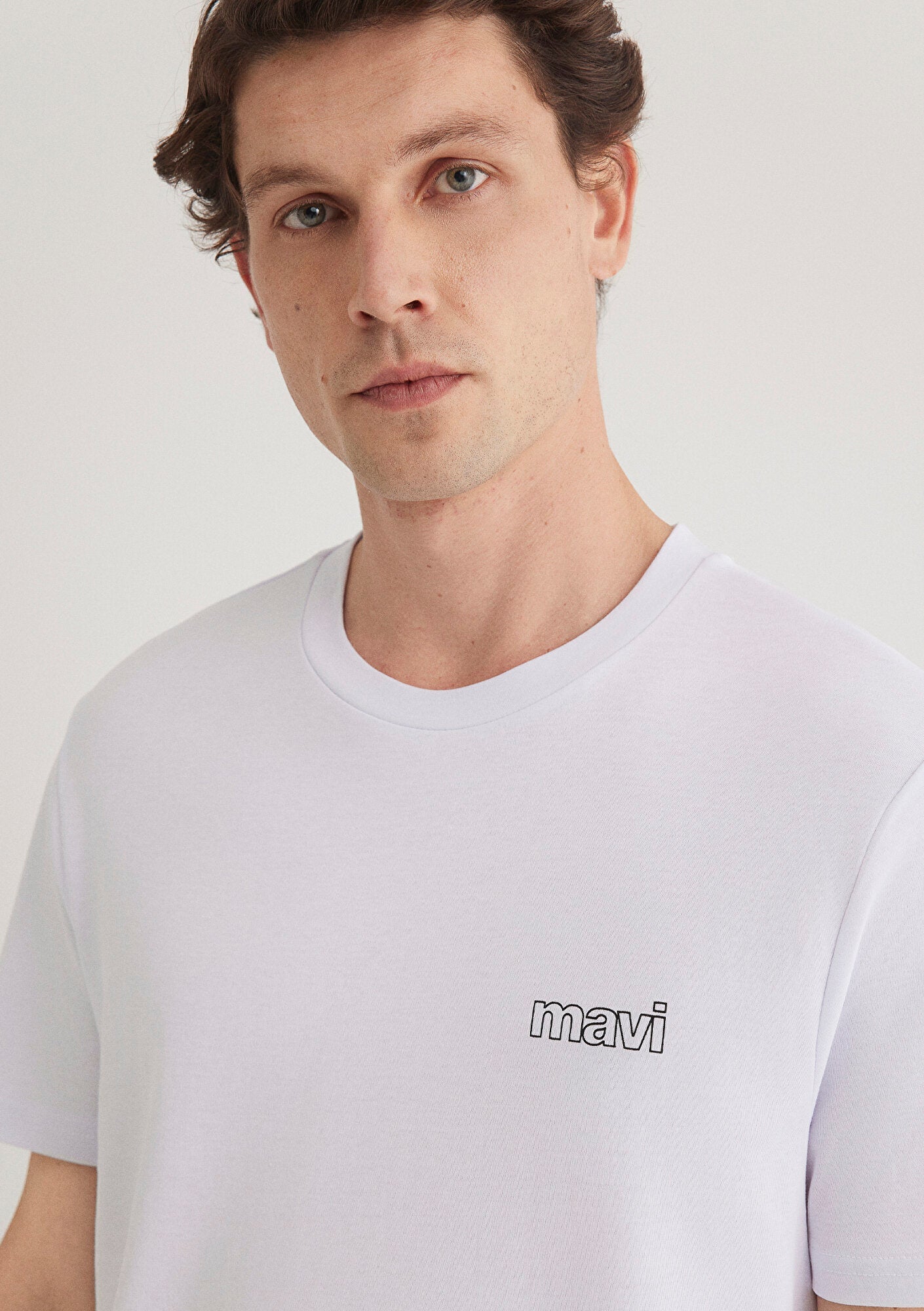 Mavi Logo Printed White T-Shirt