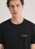 Mavi Logo Printed Black T-Shirt