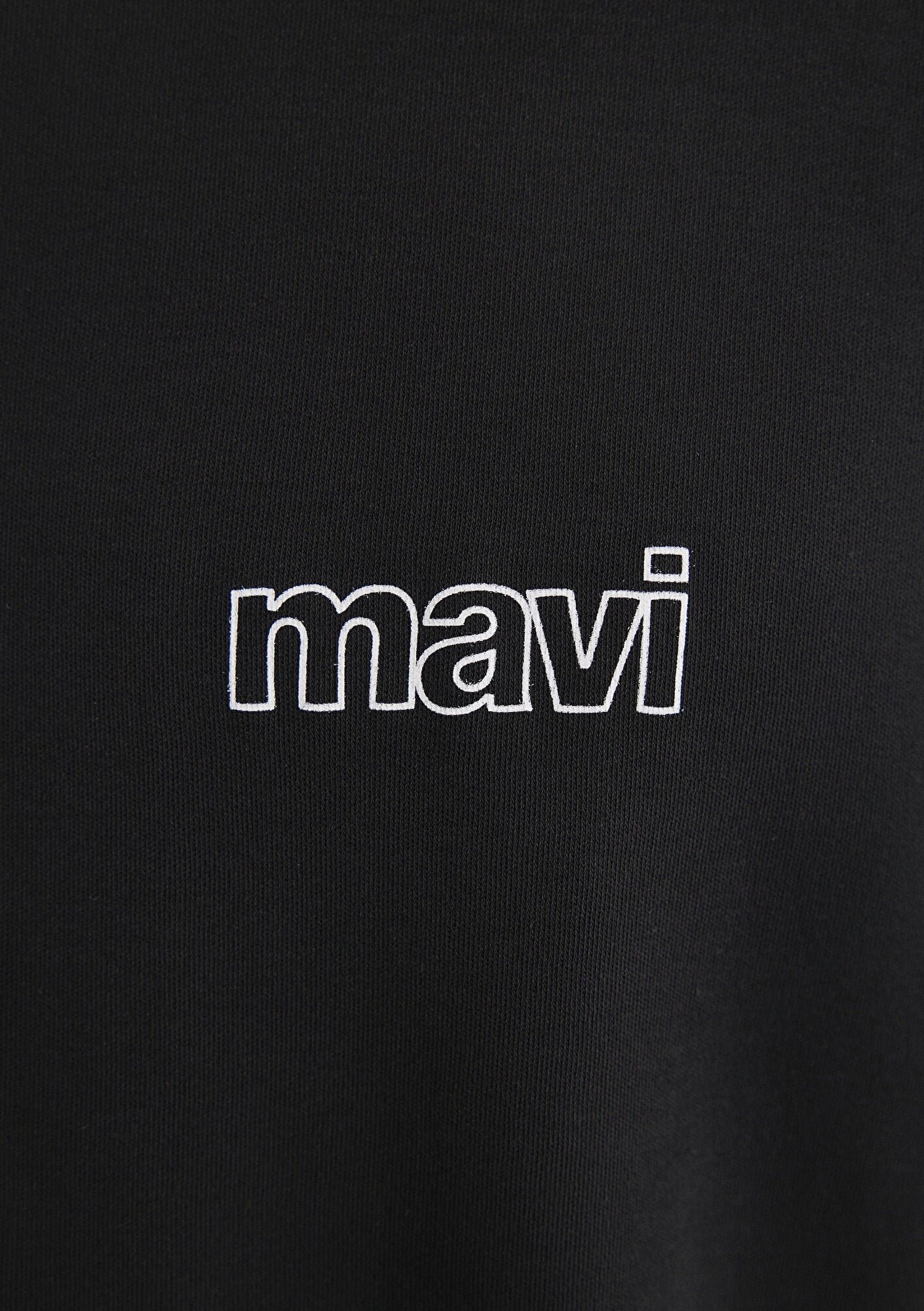 Mavi Logo Printed Black T-Shirt