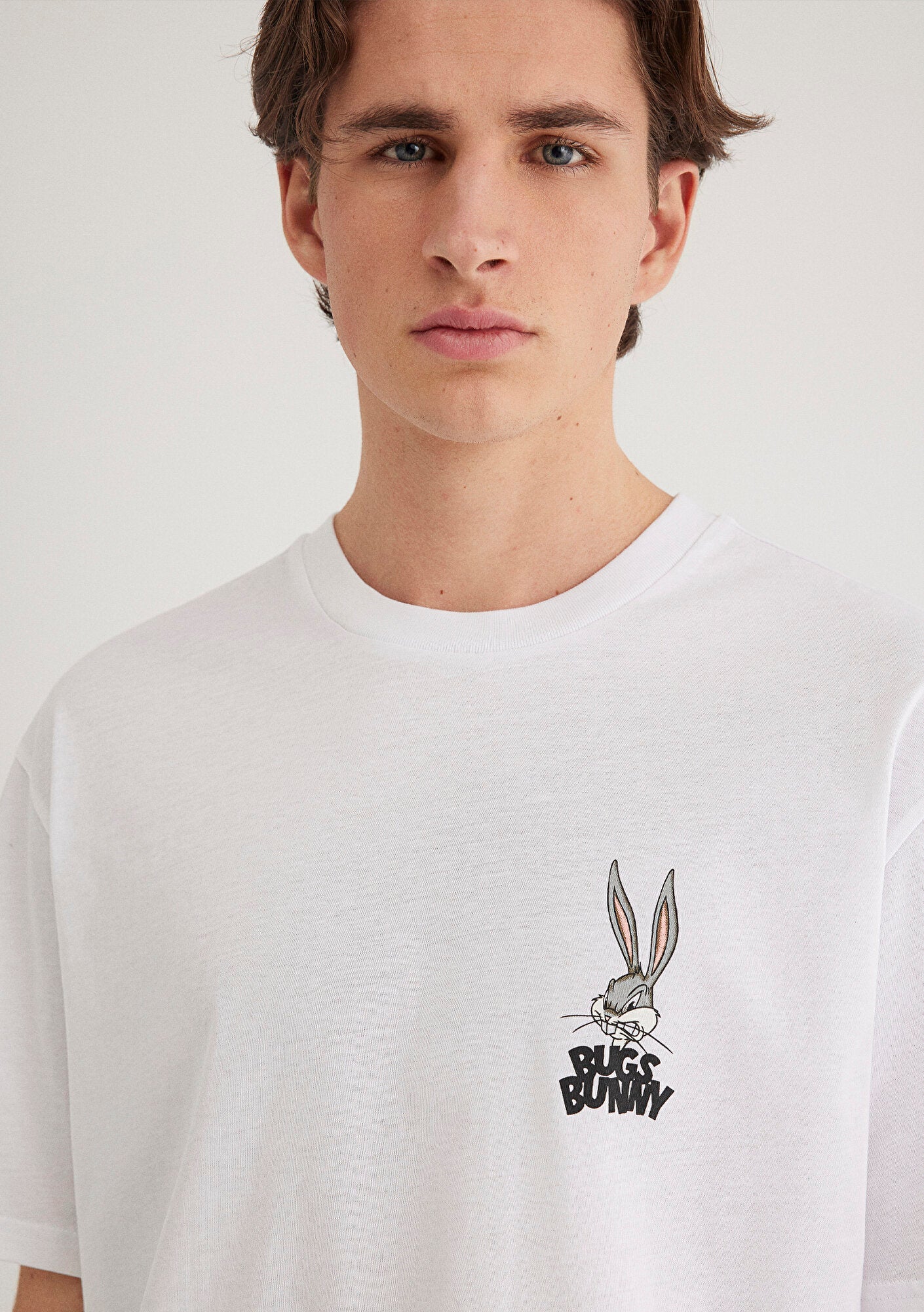 Bugs Bunny Printed White T-Shirt