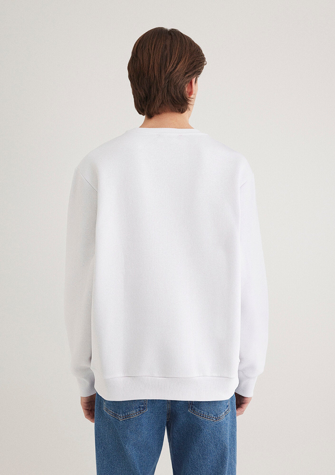 Miav Printed White Sweatshirt