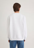 Miav Printed White Sweatshirt