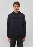 Mavi Logo Printed Hooded Black Sweatshirt