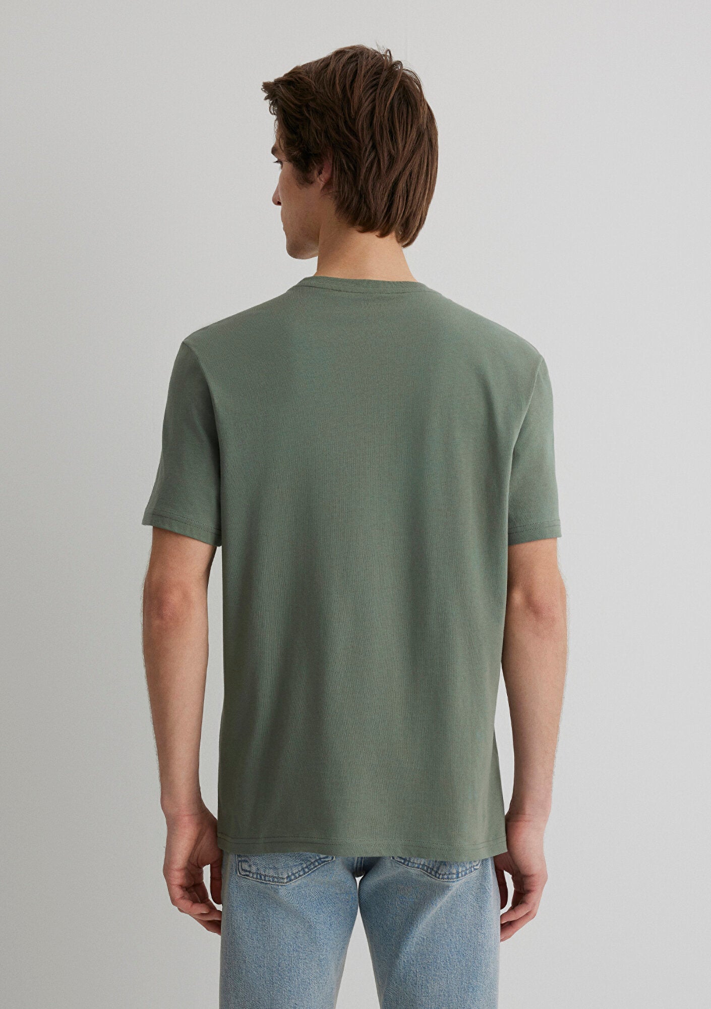 Mavi Logo Printed Khaki T-Shirt