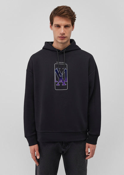 Mavi Logo Printed Black Sweatshirt