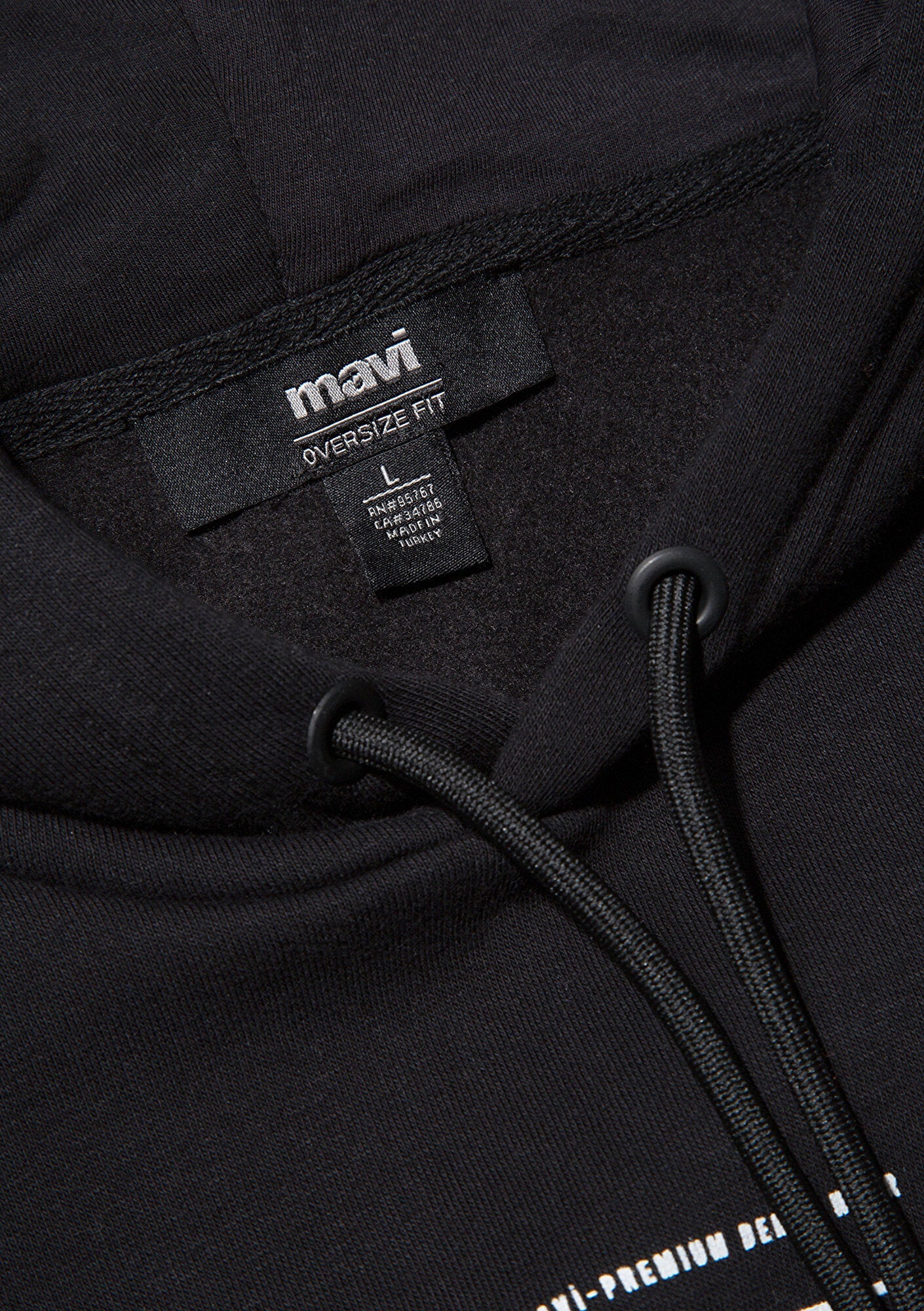Mavi Logo Printed Black Sweatshirt