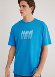 Mavi Logo Printed Blue T-shirt