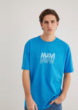 Mavi Logo Printed Blue T-shirt