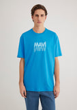 Mavi Logo Printed Blue T-shirt