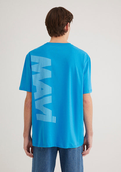 Mavi Logo Printed Blue T-shirt