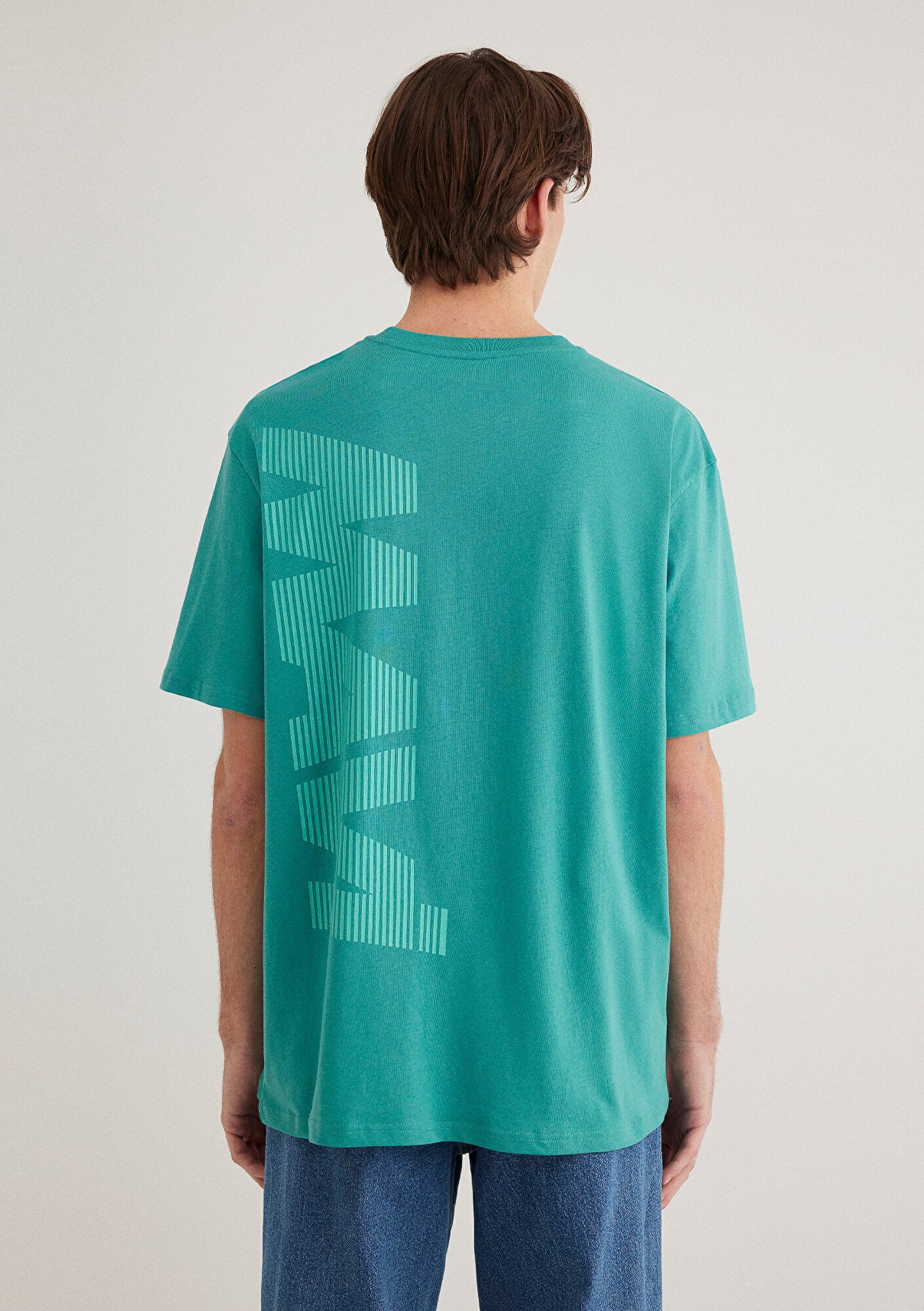 Mavi Logo Printed Green T-shirt