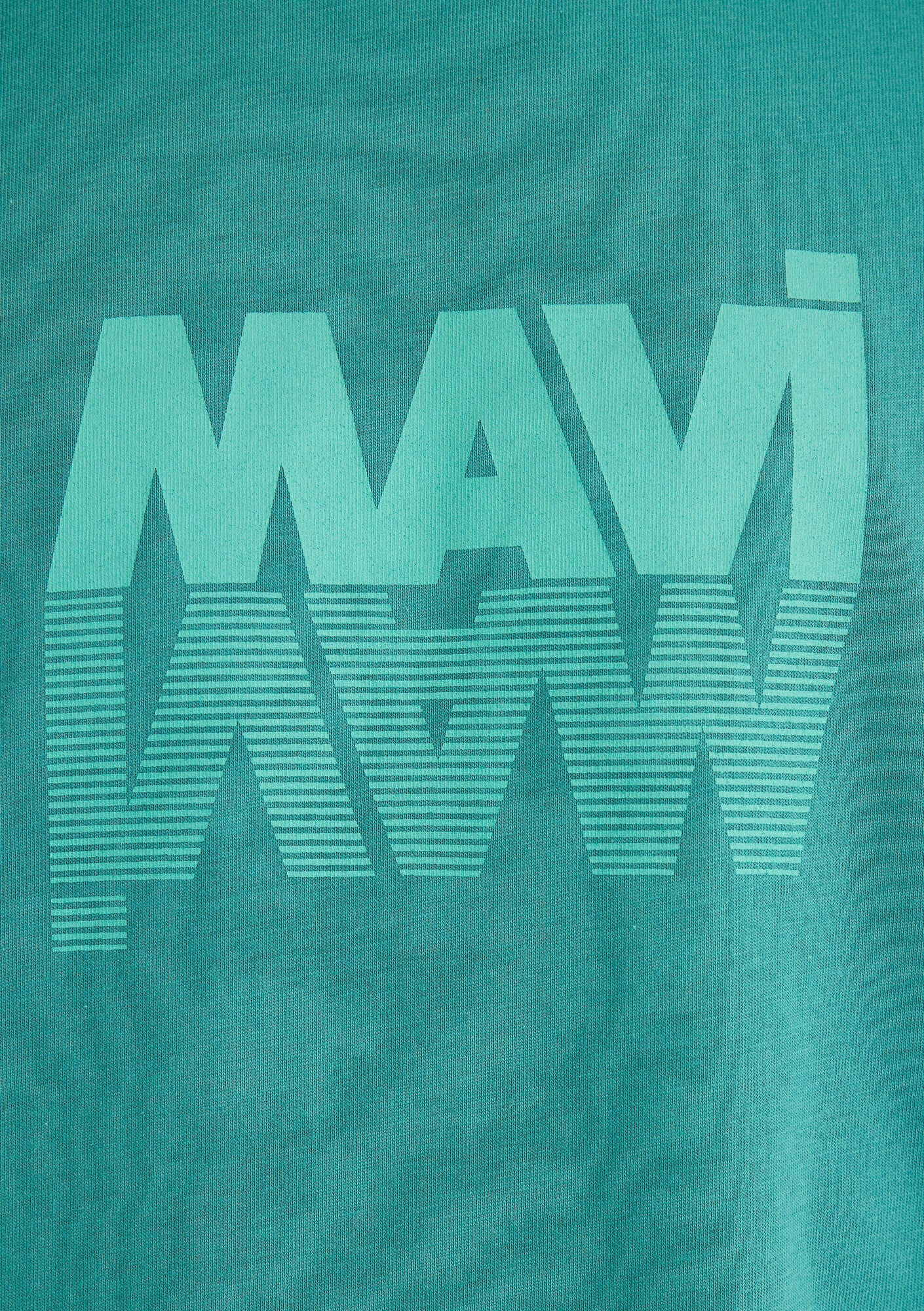 Mavi Logo Printed Green T-shirt
