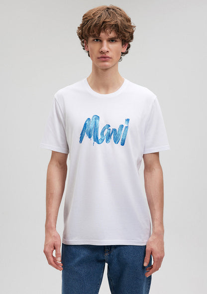 Mavi Logo Printed White T-Shirt
