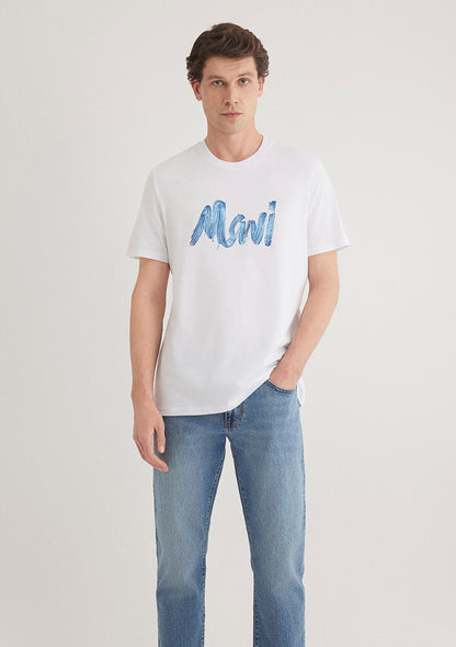 Mavi Logo Printed White T-Shirt