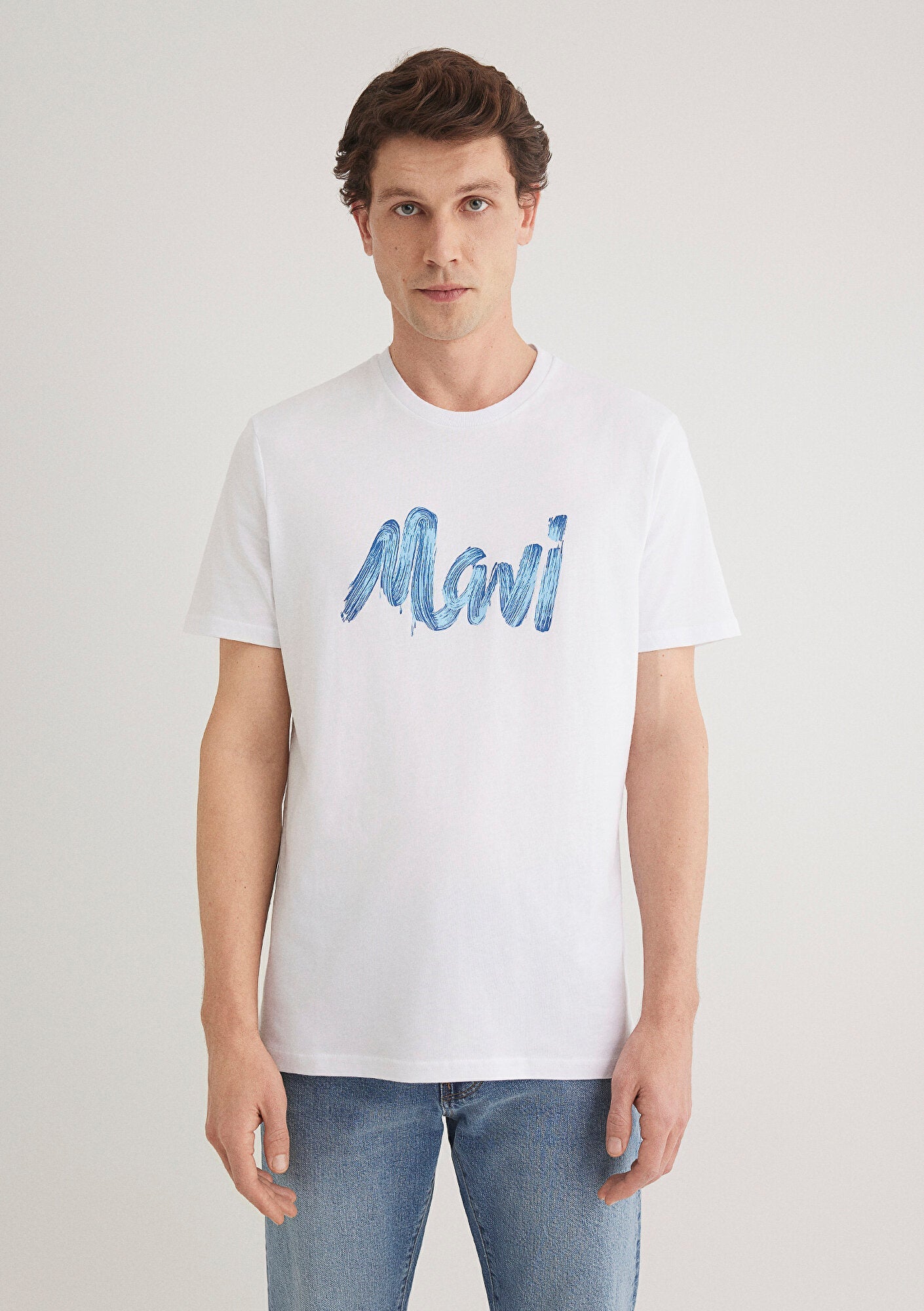 Mavi Logo Printed White T-Shirt