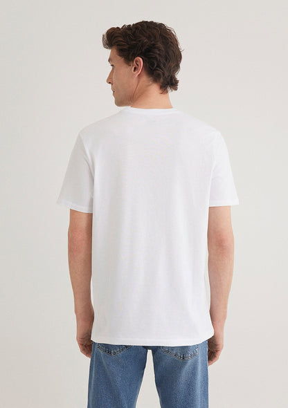 Mavi Logo Printed White T-Shirt