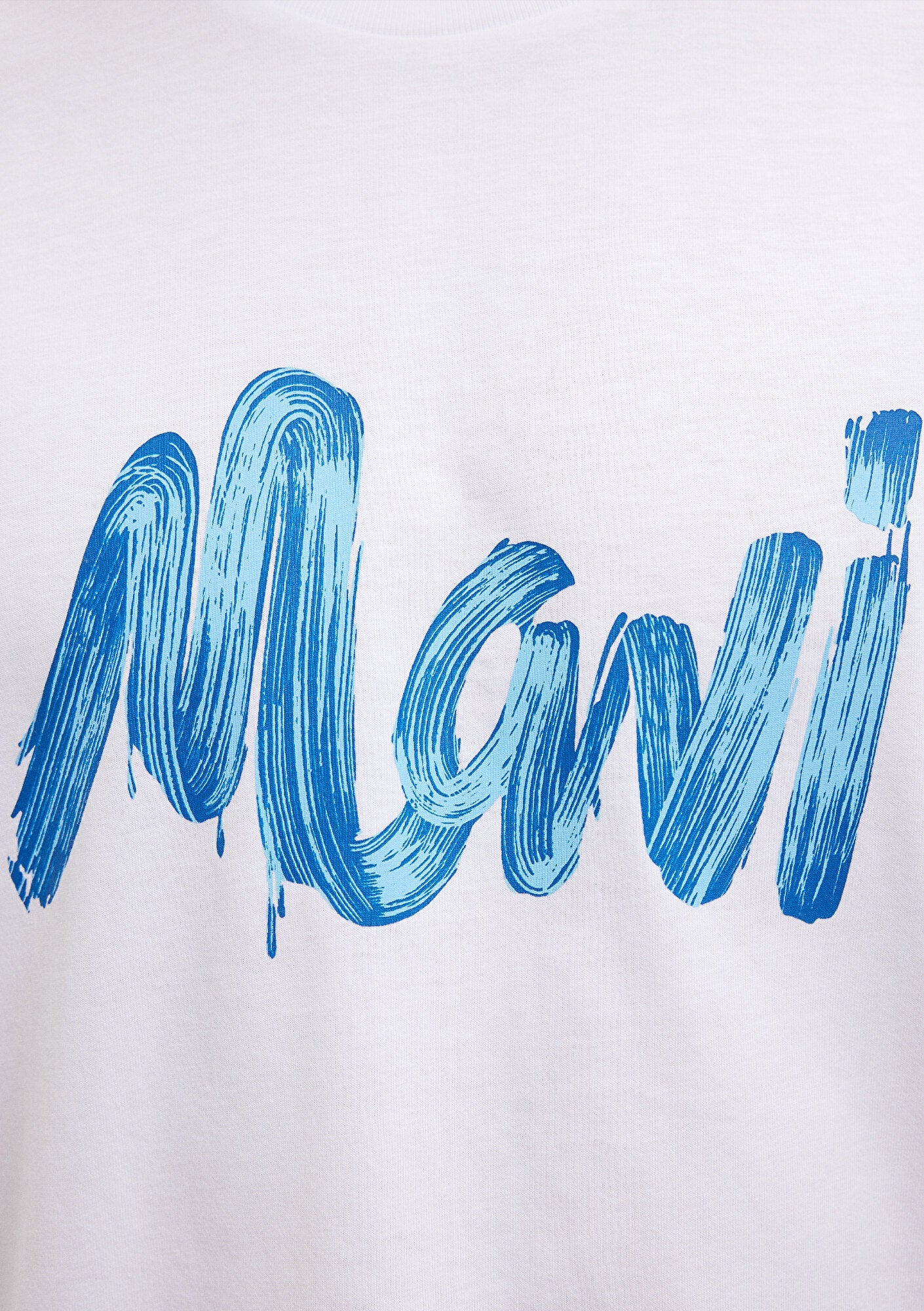 Mavi Logo Printed White T-Shirt