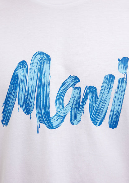 Mavi Logo Printed White T-Shirt