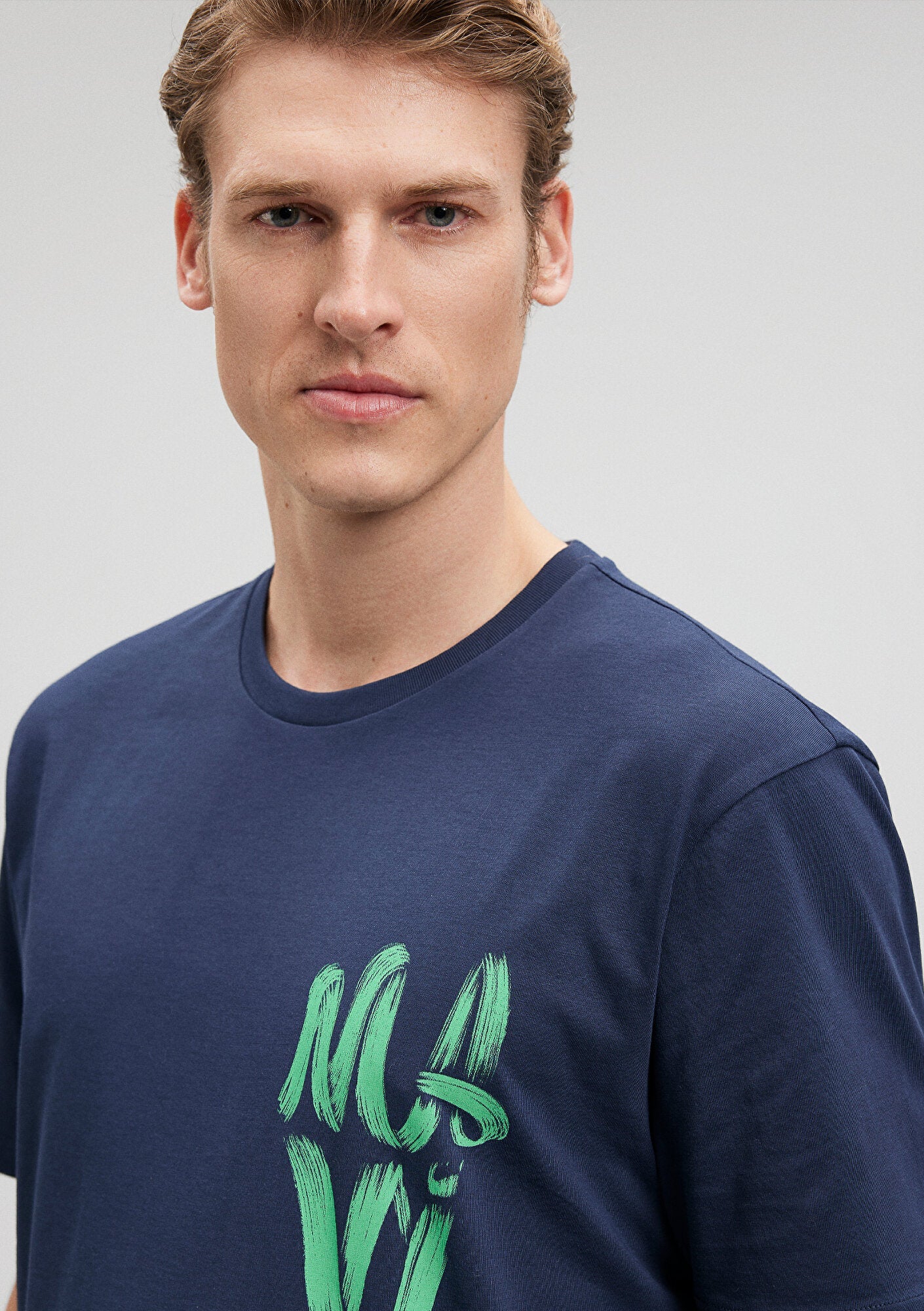 Mavi Logo Printed Navy T-Shirt