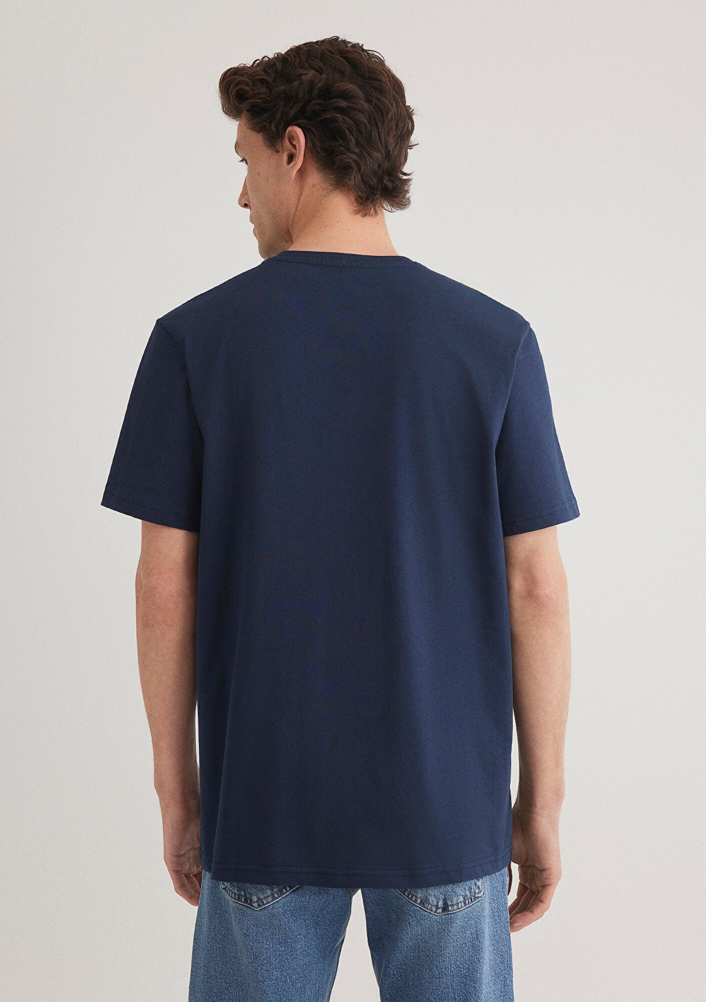 Mavi Logo Printed Navy T-Shirt