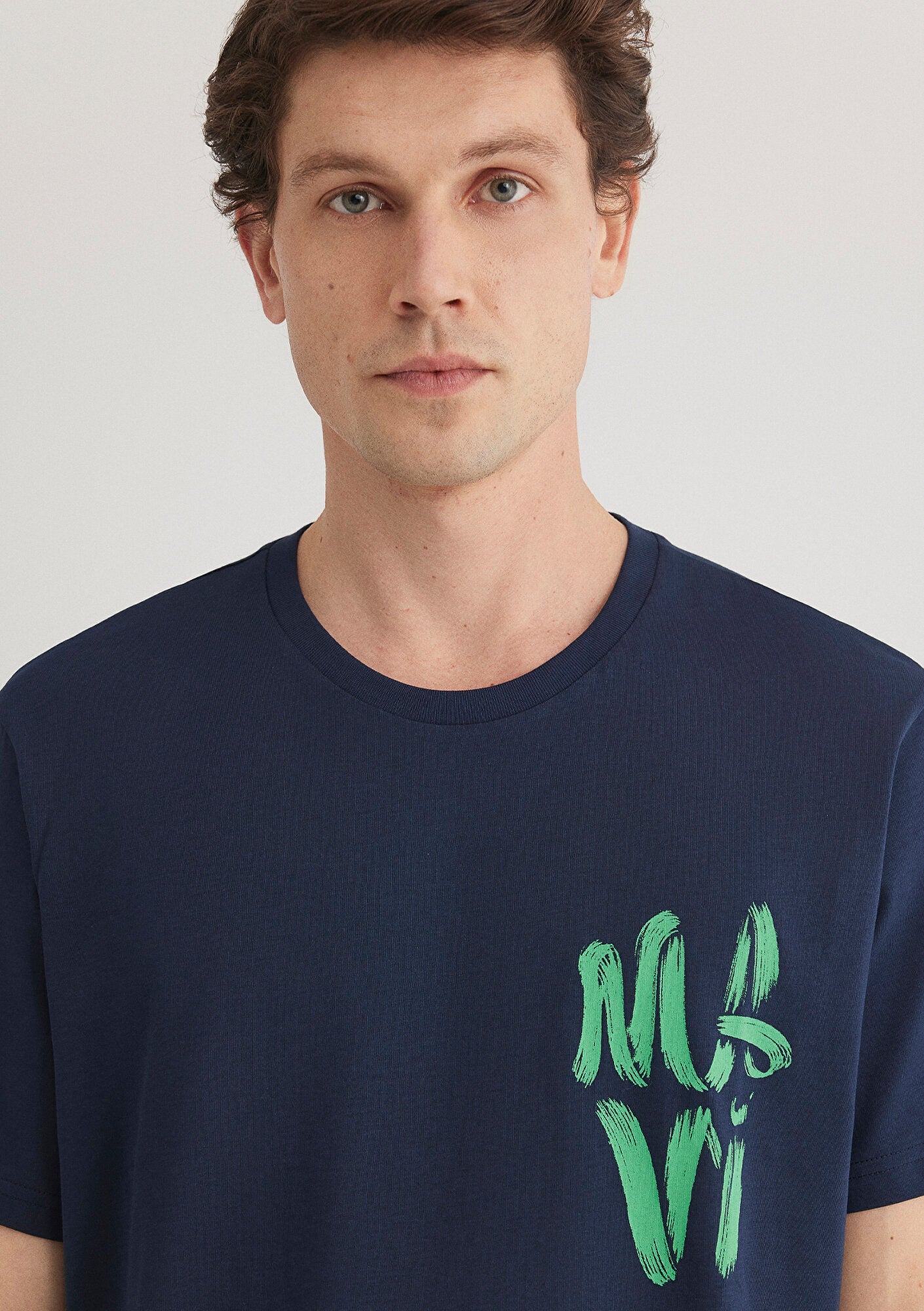 Mavi Logo Printed Navy T-Shirt