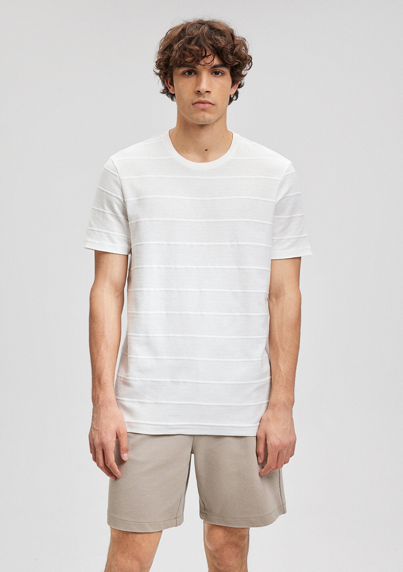 Striped White T-Shirt