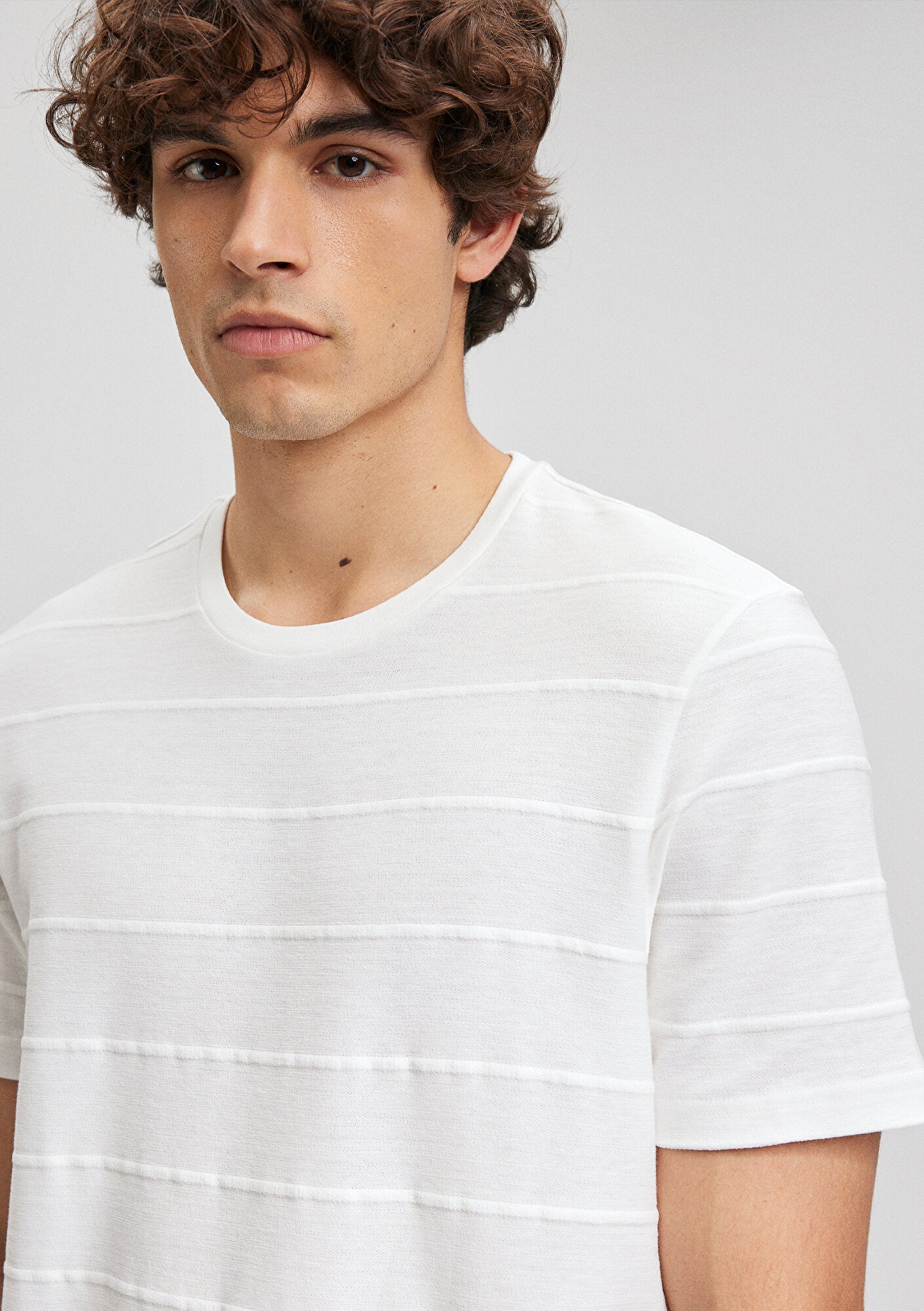 Striped White T-Shirt