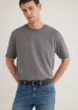 Crew Neck Basic Gray T-Shirt
