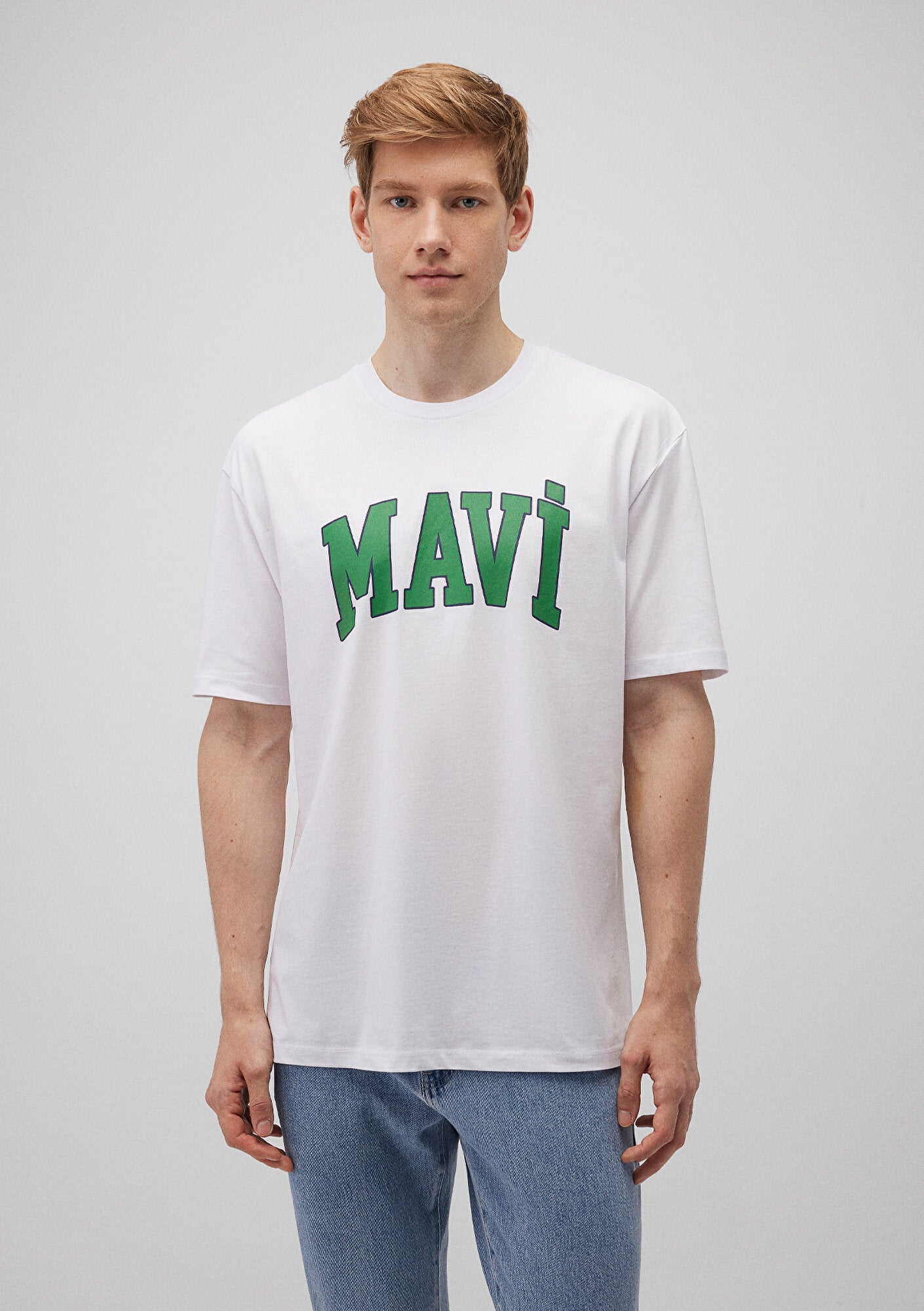 Mavi Logo Printed White T-Shirt