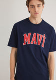Mavi Logo Printed Navy T-Shirt