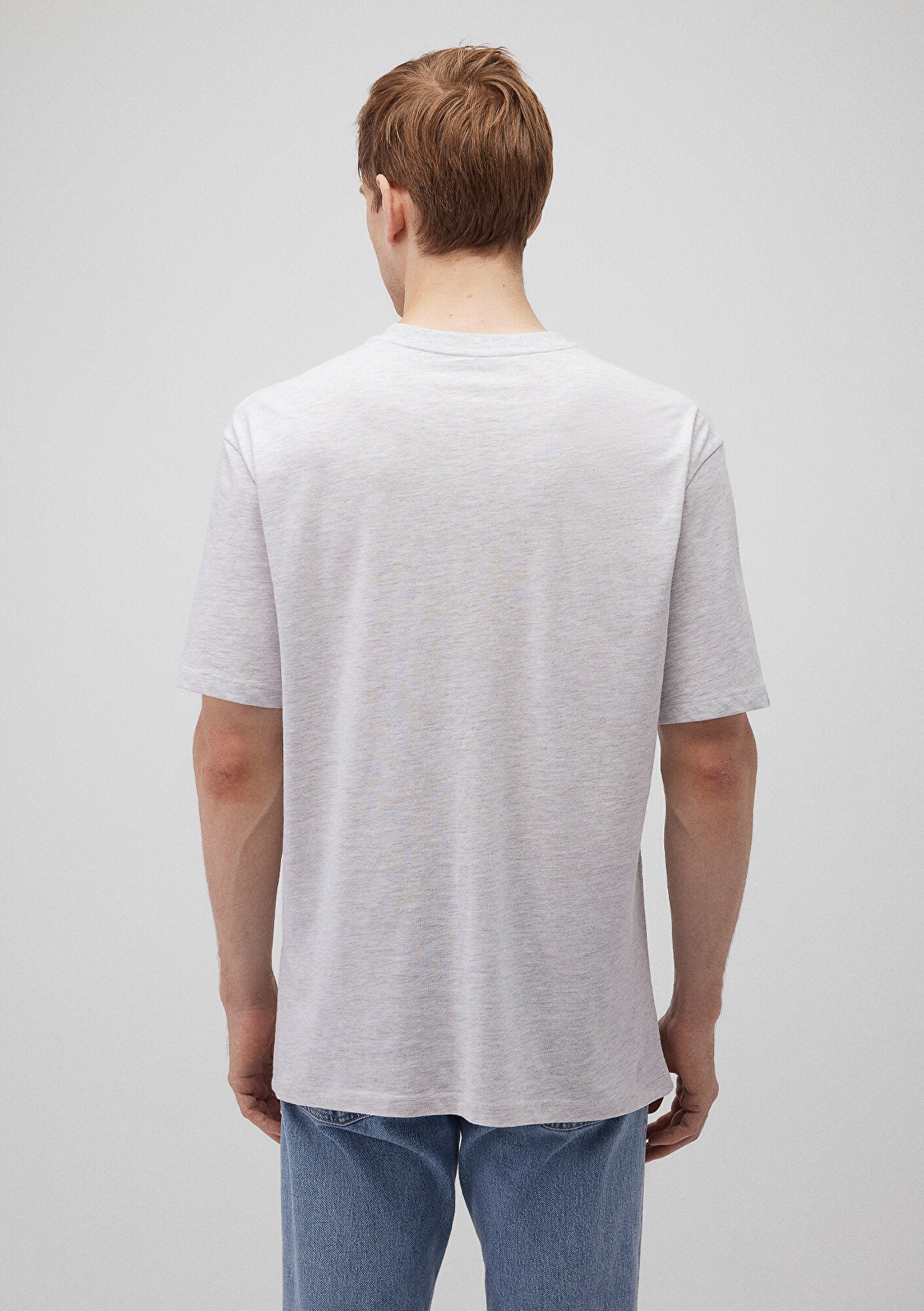 Mavi Logo Printed Grey T-Shirt