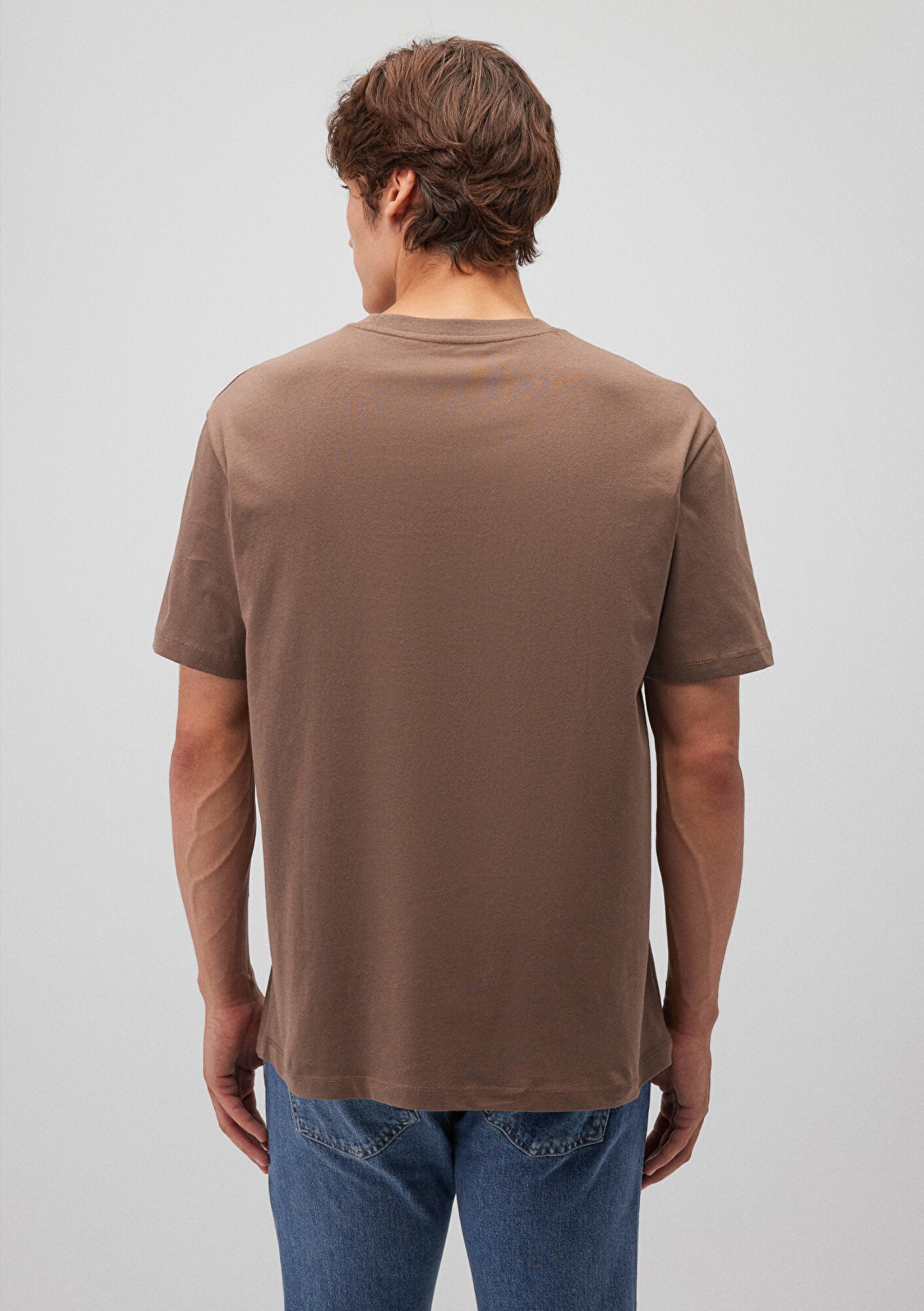 Mavi Logo Printed Brown T-Shirt