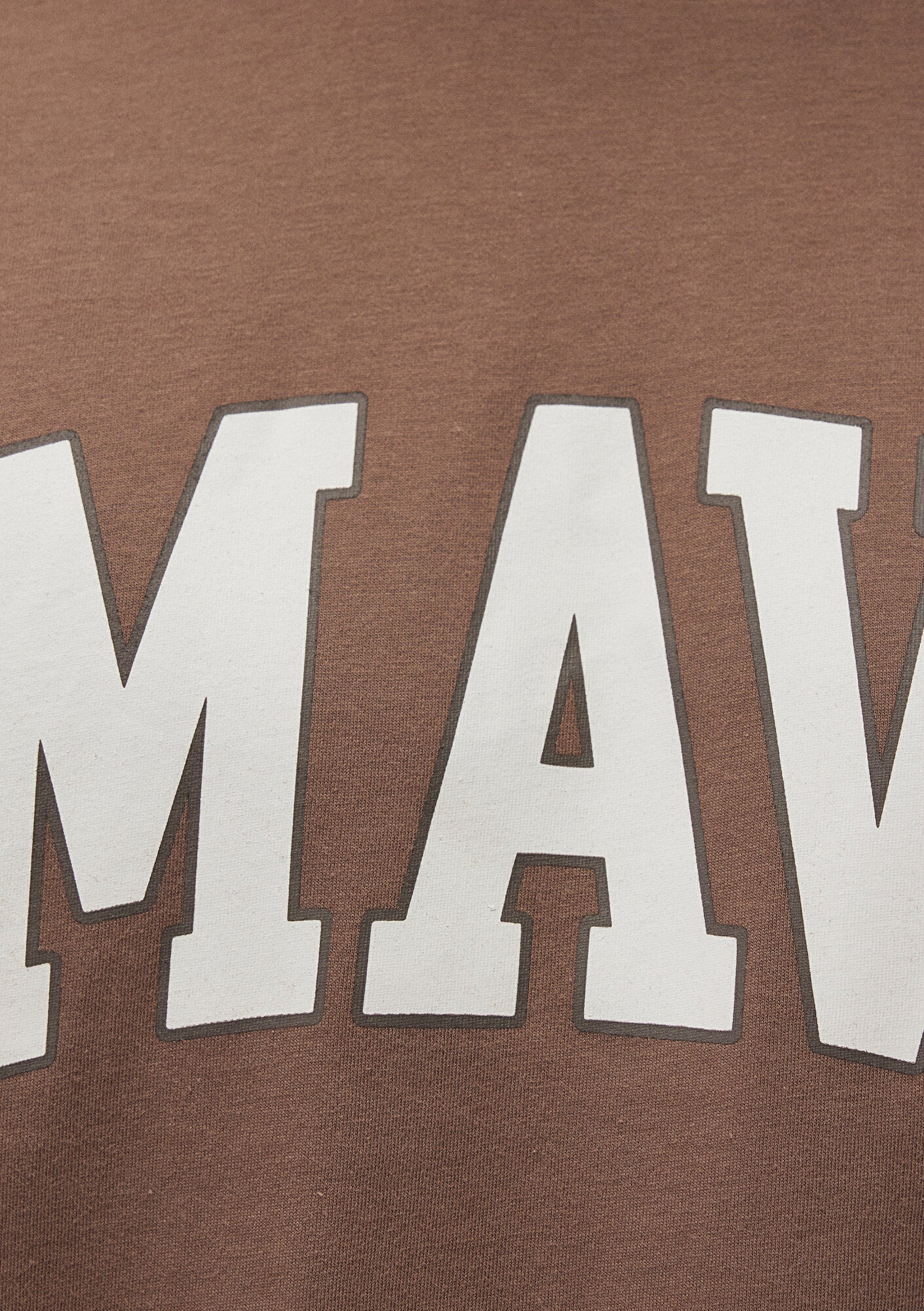 Mavi Logo Printed Brown T-Shirt