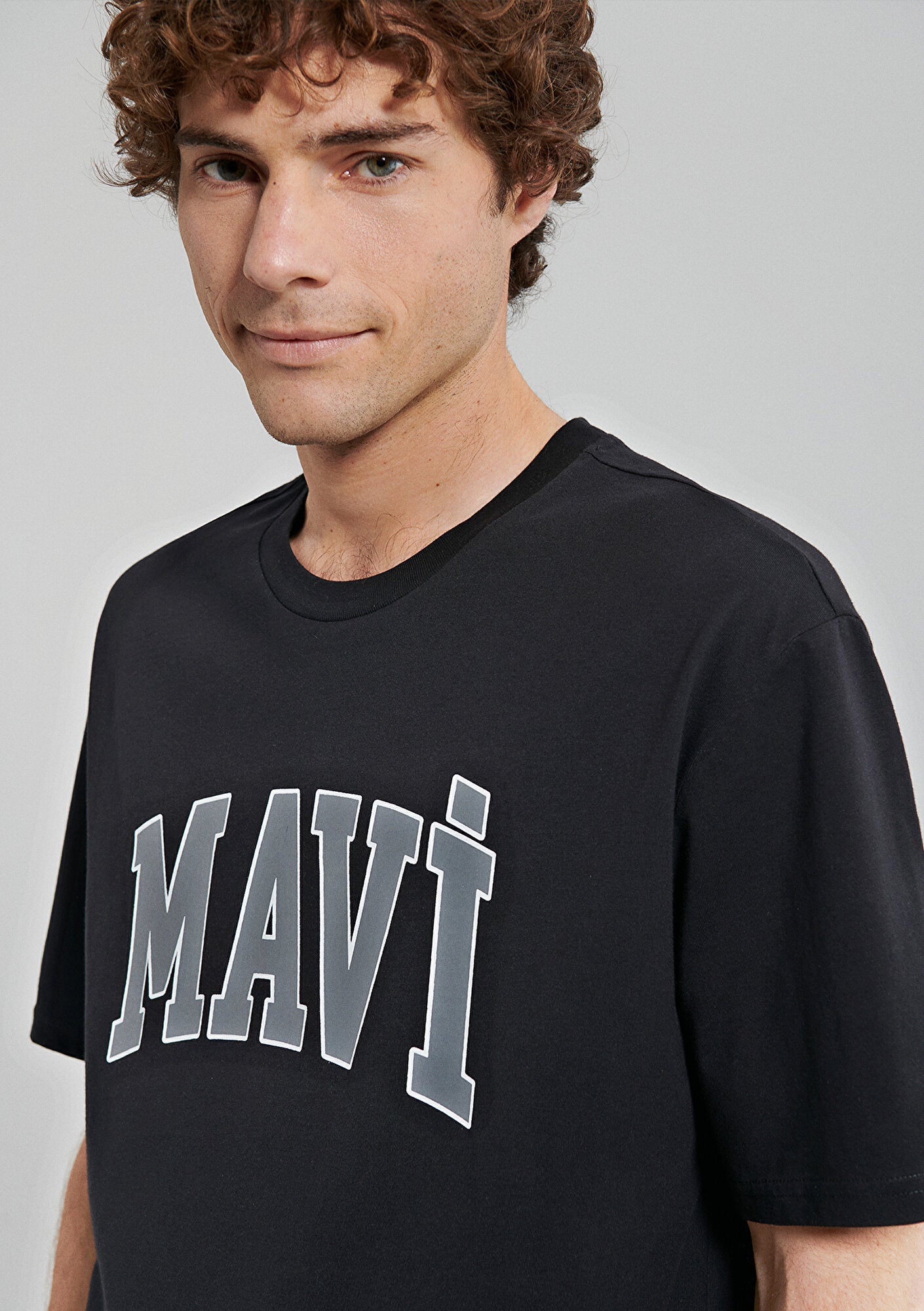 Mavi Logo Printed Black T-Shirt