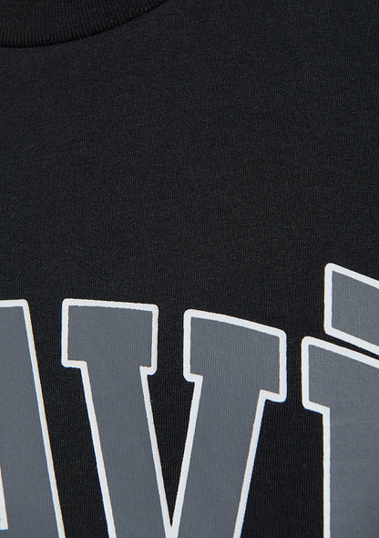 Mavi Logo Printed Black T-Shirt