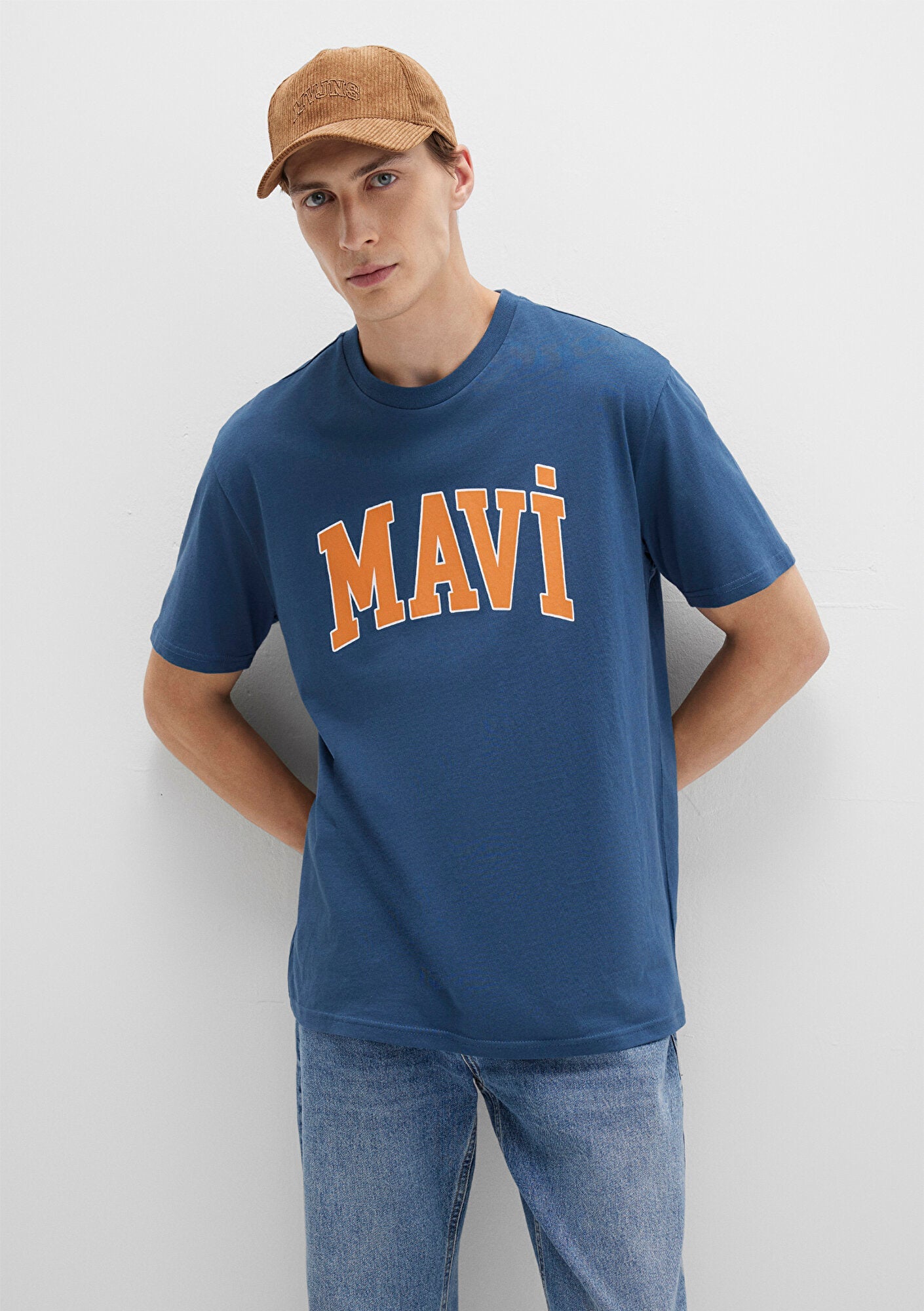 Mavi Logo Printed Blue T-Shirt