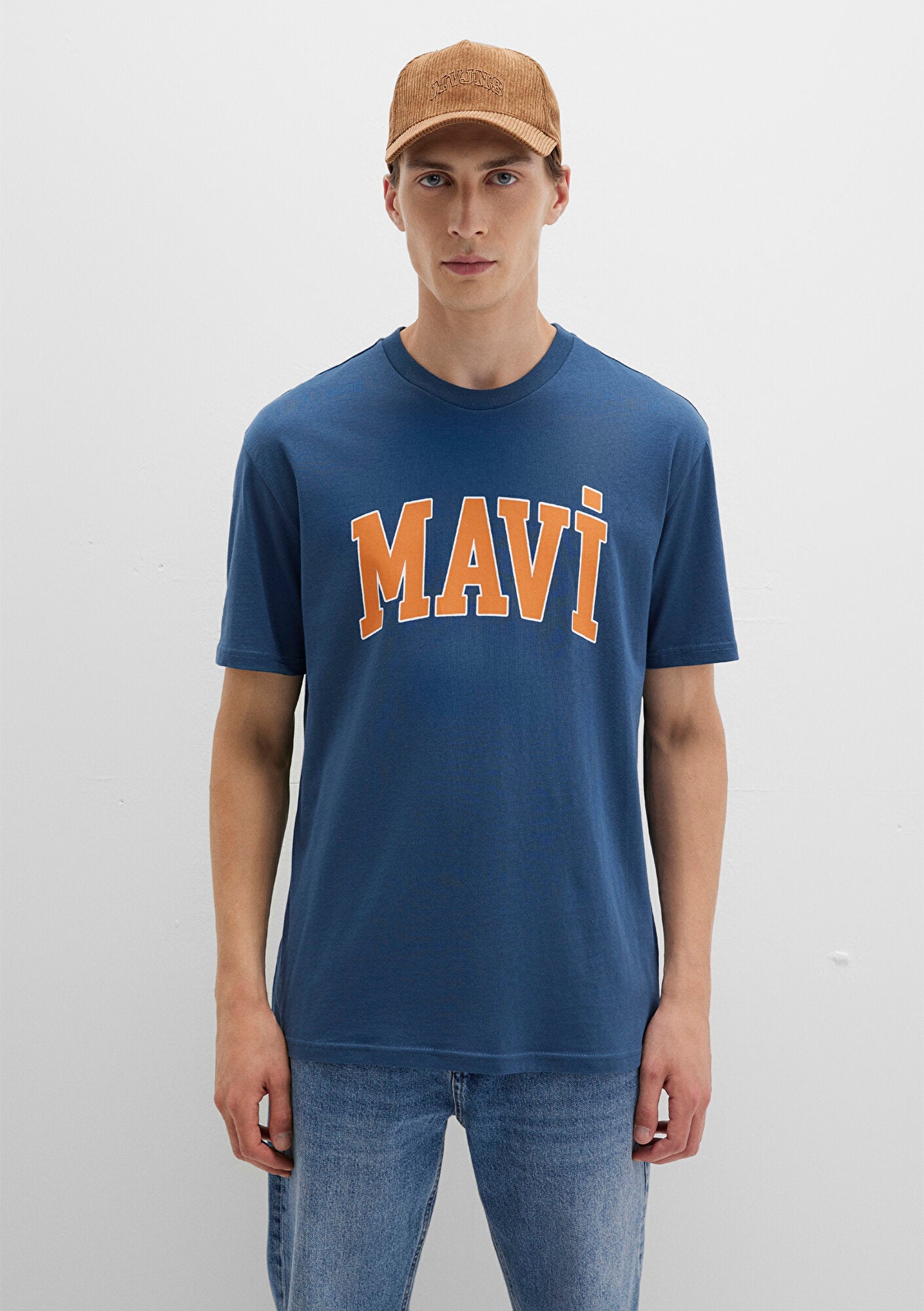 Mavi Logo Printed Blue T-Shirt