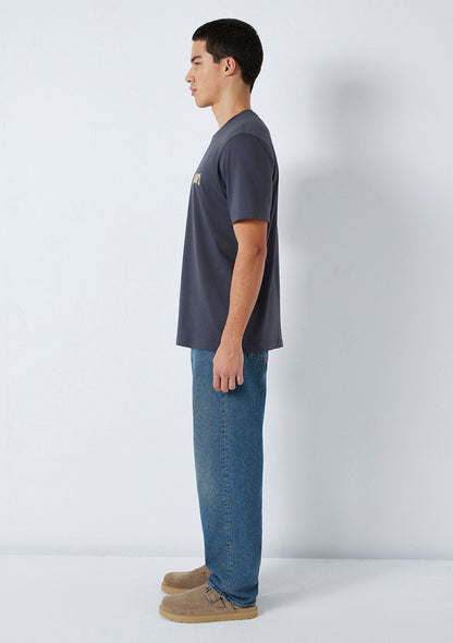 Mavi Logo Printed Grey T-Shirt